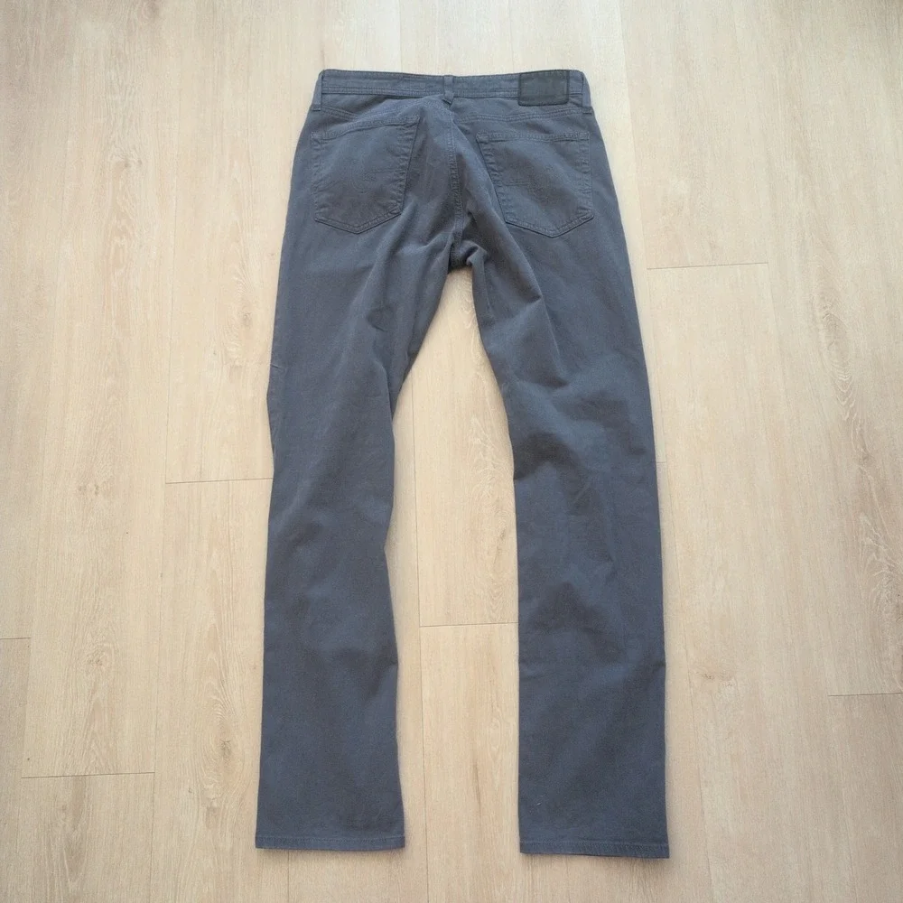 AG Adriano Goldschmied The Everett Slim Straight Pants Mens Grey 35x32.5